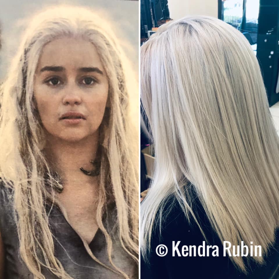 khaleessi blonde before and after hair salon cumming ga
